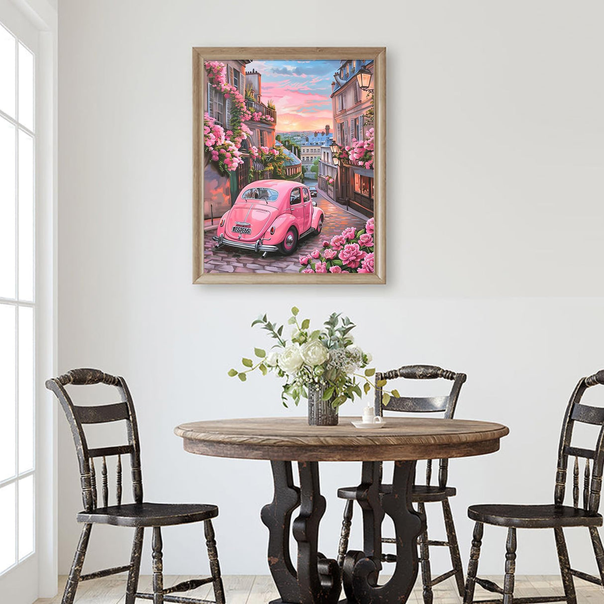 HITIRECOVI Car Paint by Number Adult,Canvas Paint by Numbers for Adults City View,DIY Acrylic Oil Paint by Number for Adults for Home Decor Gift 16x20 Inch HITIRECOVI