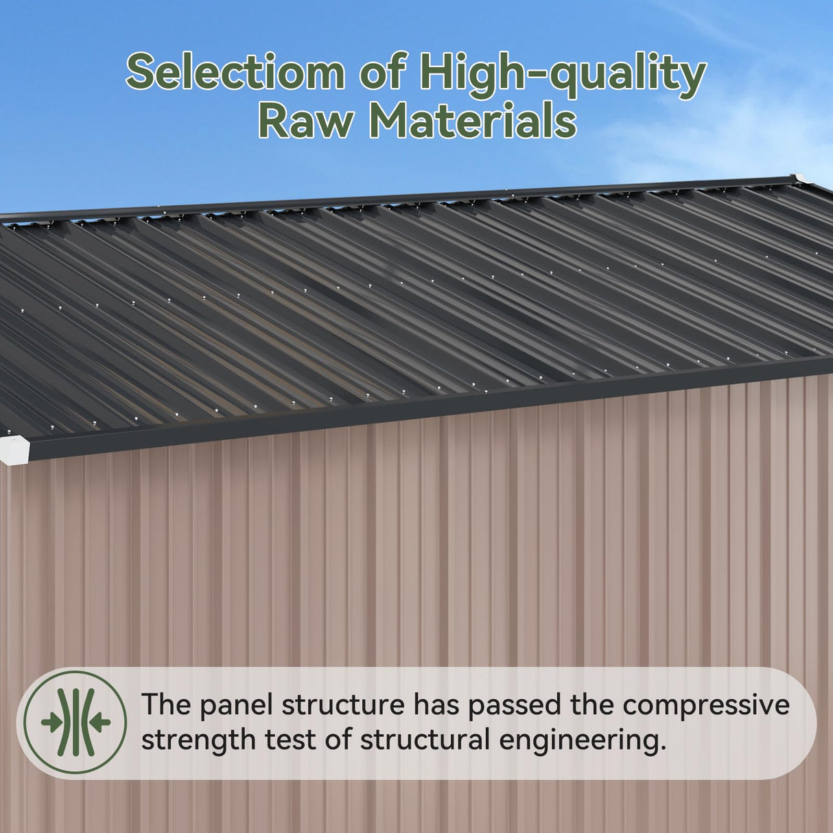 Breezestival 6'x4' Lean to Shed Galvanized Steel Storage Sheds with Side Door Waterproof Utility Shed with Sloped Roof for Mower, Bike, Garden Tools (Brown) Breezestival