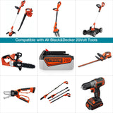 ORHFS 7.0Ah 20V Lithium Battery Compatible with Black+Decker 20Volt Max LBXR20 LB20 LBX20 LBXR2020 LBX4020 LB2X4020-OPE LBXR20-OPE Cordless Power Tools with 20v Battery Rapid Charger ORHFS