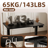 ERGOMAKER 35" Electric Standing Desk, Height Adjustable, Sit Stand Up Desk for Home Office & Computer Workstations, Memory Controller, Black ERGOMAKER