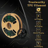 YOYI YOYI 3D Printer Filament, 95A TPU Filament 1.75mm, Flexible Filament, 0.5KG Spool,Dimensional Accuracy +/- 0.03 mm, Soft TPU Filaments of High Elasticity (Black) YOYI YOYI