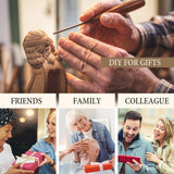 Sasylvia 30 Pieces Exotic Wood Blanks Pen Turning Supplies DIY Crafts Pen Turning Kit for DIY Crafts, 5 x 3/4 x 3/4 Inches(Textured) Sasylvia