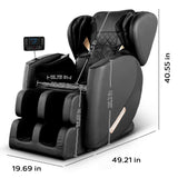 GDFStudio Massage Chair Full Body,Zero Gravity Recliner,2025 Massage Recliner Chair Whit 8 Modes - Foot Relief,Airbag Massage,Bluetooth Audio Connectivity,Waist Heating,Black GDFStudio