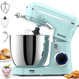 Honinst Stand Mixer, 6.5QT 10-Speed Tilt-Head Electric Stand Mixer, 3-In-1 Kitchen Mixer with Bowl, Dough Hook, Whisk and Beater, Food Mixer for Baking, Cake and Most Home Cooks, Blue Honinst