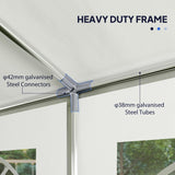 Outsunny 16.5' x 33' Party Tent, Heavy Duty Large Outdoor Canopy Tent Shelter with Removable Sidewalls, 10 Windows and 2 Doors, Tents for Parties, Wedding, Events, BBQ Grill, White Outsunny