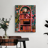 Fairyland JinWenn Diamond Painting Kits for Adults - Pink Retro Disco Ball Book Wall DIY 5D Diamond Art Kits Full Drill Diamond Dots Paintings with Diamonds Gem Art and Crafts Home Decor 12x16inch ﻿ Fairyland JinWenn