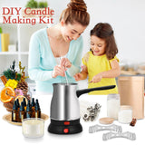TOKPELA Wax Melter for Candle Making, Stainless Steel Electric Candle Wax Melter, Double Pouring Spout Candle Wax Melting Pot with 51IN Cord and Hot Plate, Candle Making Pot Kit for Beginners TOKPELA
