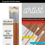 MEEDEN Oil Painting Kit, Painting Sets with Sketch Easel Box, Professional Art Paint Supplies Kit with Paint Brushes, Palette Knives, Canvases for Painting Supplies for Adults MEEDEN