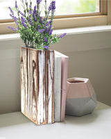 MHYGJQA Wood Wall Planter for Indoor Plants,2 Pack Handmade Torched Wood Wall Decor for Dried Flowers and Faux Greenery Plants,Modern Farmhouse Wall Vase Bathroom,Bedroom,Living Room(Weathered White) MHYGJQA