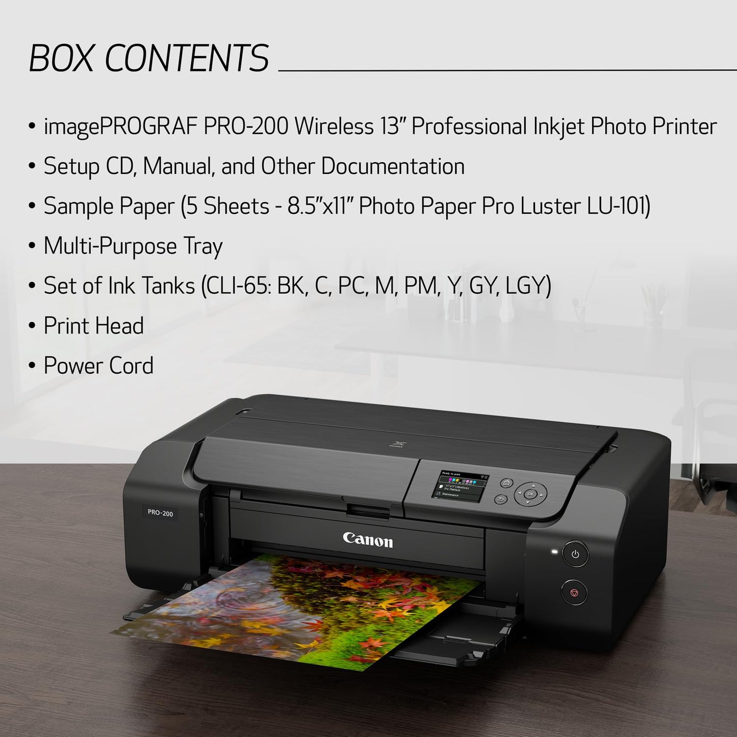 Canon PIXMA PRO-200 Wireless Professional Inkjet Photo Printer