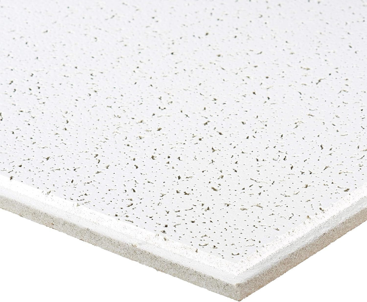 Generic (16 Pack) - 24"" x 24"" Armstrong White Ceiling Tiles, Acoustic Ceilings for Suspended Ceiling Grid Cortega - 704A (2x2) WoodArtSupply