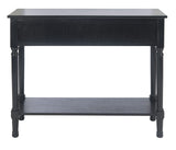 Safavieh Home Collection Allura Black 2-Drawer Bottom Shelf Console Table Safavieh