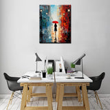 Fashion Girl Under Red Umbrella Paint by Numbers Kits with Brushes and Acrylic Pigment Graffitic Oil Painting for Adults, Lively Street Arts Crafts Project Home Decor Gifts 16''x20''( Framedless) TUMOVO