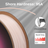 SainSmart - 540GPK Flexible TPU 3D Printing Filament, Glow in The Dark, Luminous Pink, 1.75 mm, 1 kg, Dimensional Accuracy +/- 0.04 mm SainSmart