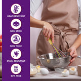 Kaluns 50 PCS Silicone Kitchen Utensils Set - Christmas Gifts For Mom Women Complete Kitchen Set - 800°F Heat Resistant Non-Stick Premium Silicone Cooking Utensils W Wooden Handles Gifts For Mothers Kaluns