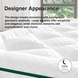 Novilla Full Mattress Topper, Extra Thick Pillow Top Mattress Pad with Down Alternative, Breathable Mattress Cover with for 8-21", Machine Washable Fitted Mattress Protector – Green-White Novilla