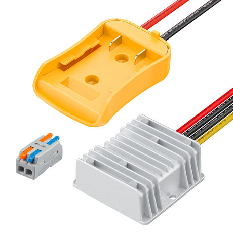 Vibit 20V to 12V Step-Down Converter for Dewalt Battery, DC Power Adapter, Voltage Reducer Transformer 180W Buck Converter Regulator for Golf Cart RC Car Truck Light & DIY Vibit