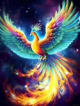 YEEIFFD 5D Adult Diamond Painting Kit Light Phoenix Diamond Painting Full Diamond Gemstone Painting Suitable for Relieving Emotions Phoenix Diamond Dots Art Crafts 12x16inch YEEIFFD