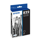 EPSON 822 DURABrite Ultra Ink Standard Capacity Black Cartridge (T822120-S) Works with WorkForce Pro WF-3820, WF-3823, WF-4820, WF-4830, WF-4833, WF-4834 Epson