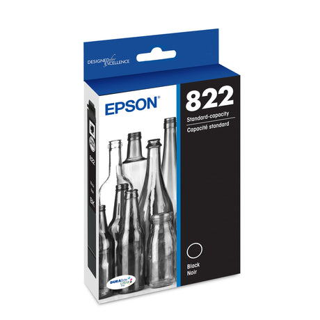 EPSON 822 DURABrite Ultra Ink Standard Capacity Black Cartridge (T822120-S) Works with WorkForce Pro WF-3820, WF-3823, WF-4820, WF-4830, WF-4833, WF-4834 Epson