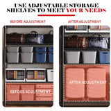 Vioranex Heavy Duty Storage Rack Metal Shelving Unit with Wheels, 4-Tier Adjustable Wire Rack Metal Shelves for Garage, Pantry, Kitchen, 59" W x 19.5" D x 62.3" H Vioranex