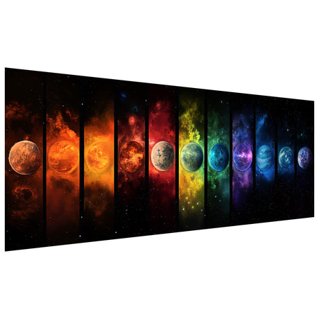 Kaliosy 5D Diamond Art Kits for Adults Planet, Large Size DIY Universe Diamond Painting Full Round Drill Crystal Art - Craft Cross Stitch Embroidery for Home Wall & Office Decor 11.81x31.5 inch Kaliosy