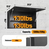 MetalMax Metal Wall Storage Cabinet with Adjustable Shelf Wall Mount Garage Cabinet Flip Up Cabinet Steel Metal Cabinet Trailer Cabinets Work Shop Wall Cabinet Lockable Tool Cabinet Assembly Required MetalMax