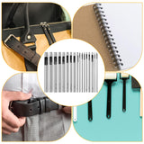 17 PCS Leather Hole Punch, 0.5-7mm Hollow Punch Set Metal Round Leather Punches, Belt Hole Puncher for Belts, Watch Band, Paper, Plastic Aeaocvo