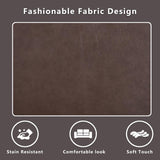 Caberryne 2 Pieces Leather Recliner Sofa Sets，Recliner Sofa and Loveseat Light Brown for Living Room Furniture Set,Wall Hugger Recliners for House/Office/Rv(Recliner Loveseat&Couch 2 Piece) Caberryne