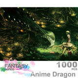 Ingooood- Jigsaw Puzzle 1000 Pieces- Fantasy Series- Anime Dragon_ IG-0443 Entertainment Wooden Puzzles Toys Ingooood
