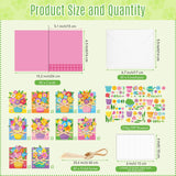 Fullhawl 30 Sets Mothers Day Card DIY Mom Cards Making Kit Happy Mother's Day Flower DIY Greeting Card with Envelopes Ribbon Floral Handmade Craft to Mom for Home School Classroom Activities Supplies Fullhawl