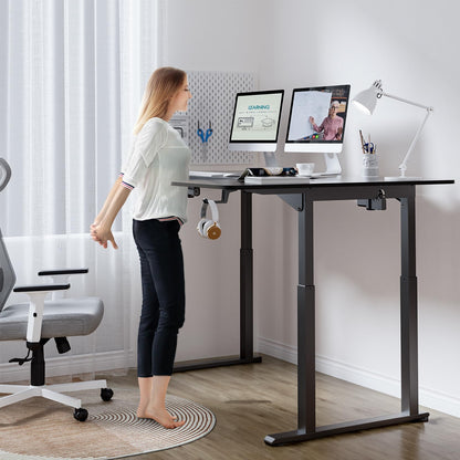 Dripex Standing Desk, 63"/ 71" L Shaped Desk Adjustable Height, Electric Corner Stand Up Desk Large Home Office Desk Computer Workstation, Dual Motor Sit Stand Desk 4 Legs, Super Stable - WoodArtSupply