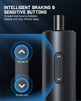 Fanttik NEX S1 Capsule 3.7V Cordless Screwdriver, Electric Screwdriver, Max 5 N.m, 320 RPM Motor, 5 Pcs Double-Ended Bits, Compact Design, LED Light, 1/4''Hex, Idea Tool for Furniture, Appliances Fanttik