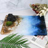 RESINWORLD 14" x 9" x 0.5" XL Large Rectangle Mold, Sturdiness Deep Serving Tray Mold with Gold Handles, Wedding Flower Mold for Resin ResinWorld