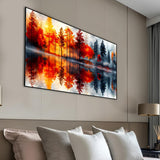 Ohhvvow 5D Lake & Forest Reflection Large Diamond Art Kit for Adults, 27.5x15.7 Inch Large Landscape Diamond Painting with Numbered Canvas, DIY Full Drill Gem Craft Kits, Serene Gift for Beginners Ohhvvow