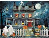 Bits and Pieces – 1500 Piece Jigsaw Puzzle for Adults – Enter If You Dare - Haunted House Halloween Trick or Treat Jigsaw Puzzle by Artist Ruane Manning, Completed Puzzle Size: 24" x 33" Bits and Pieces