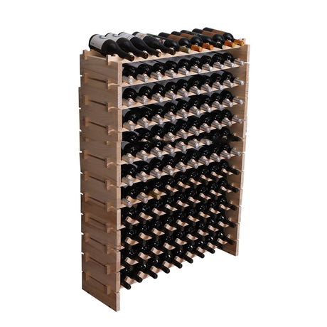 fdjamy Wine Rack Cabinet Freestanding for Floor Wooden Stackable Storage Modular countertop Wood Wine Holder (120bottle) fdjamy