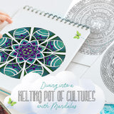 ColorIt Mandalas Volume VII Spiral Bound Adult Coloring Book with 50 Mandala Patterns for Relaxation and Stress Relief - Includes Perforated Pages, Thick Paper, Hardback Covers, and Blotter Page ColorIt