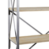 Deco 79 Industrial Wood Shelving Unit, 72 x 48 x 17 Inches, Brown/Iron Deco 79