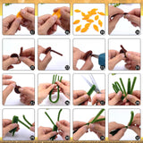 TOAOB 200pcs Pipe Cleaners Craft DIY Sunflowers Bouquets Making Kit Chenille Stems Artificial Flowers Craft Kit for DIY Art and Crafts Party Wedding Home Decorations TOAOB THE ONE AND ONLY BABY