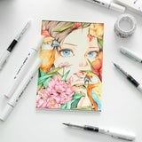 Ohuhu Liquid Fineliner Drawing Pens: 9 Sizes Micro Pens Drawing Pens Pigment Black Ink Water-proof Alcohol-proof Assorted Point Tips Smooth Writing Sketching Journaling Anime Artist Beginners - Kohala Ohuhu