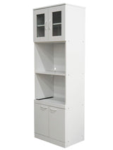 Kings Brand Furniture - Danbury Tall Kitchen Pantry, Microwave Storage Cabinet, White Kings Brand Furniture