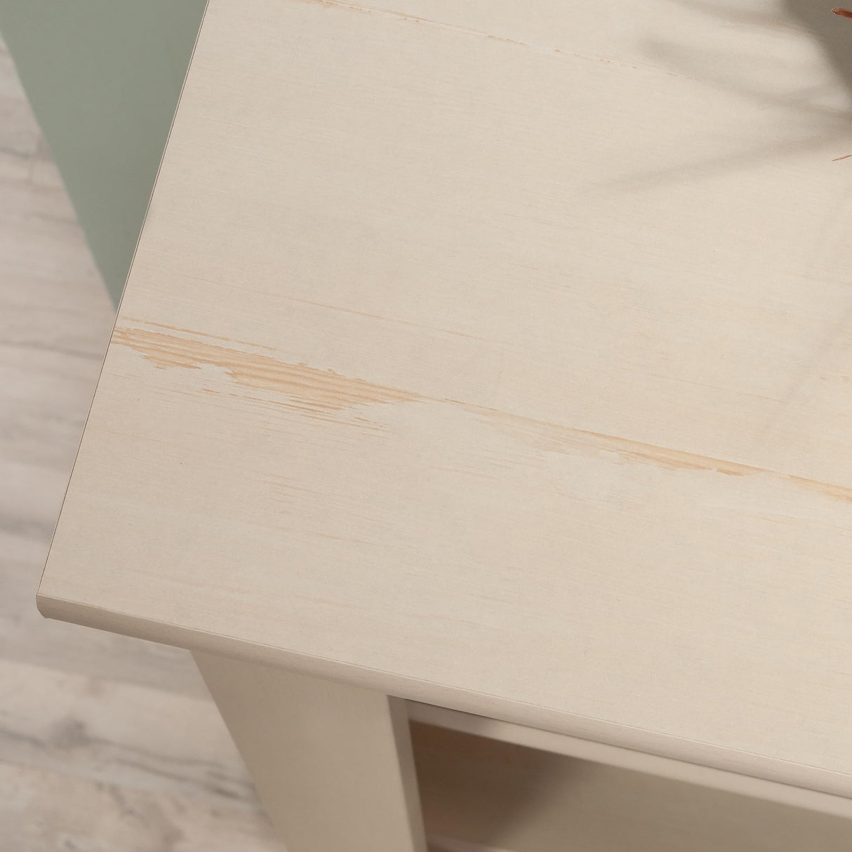 Sauder Harbor View Library/Book Shelf, L: 27.21" x W: 17.48" x H: 72.24", Antiqued White finish Sauder