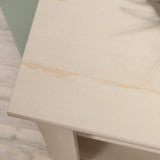 Sauder Harbor View Library/Book Shelf, L: 27.21" x W: 17.48" x H: 72.24", Antiqued White finish Sauder