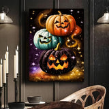 Arttoplus Halloween Paint by Numbers Kit for Adults Beginner-Pumpkin Adult Paint by Number Kits on Canvas, Horror DIY Acrylic Oil Painting by Numbers for Adults for Gift Home Wall Decor(16x20inch) Arttoplus