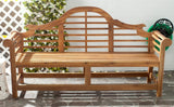 Safavieh Patio Collection Felicity Adirondack Acacia Wood Bench, Natural Safavieh