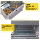 Aivituvin Chicken Coop Duck House with Dual Nesting Boxes for 4-6 Chickens Compatible with Automatic Chicken Coop Door and Extra Run 67.3" L x 36.8" W x 40.6" H Aivituvin