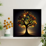 KINPLUB 5D Diamond Painting Kits for Adults, Glitter Tree of Life Diamond Art Kits for Adults Beginners, DIY Full Round Drill Paint by Diamonds, Home Wall Decor 12 x 12 Inch KINPLUB