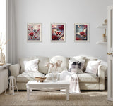 3PCS 5D Diamond Art Kits for Adults Beginners,Flower Butterfly DIY Full Round Drill Diamond Painting Kits, Paint by Diamonds Dots Gem Art Crystal Easy,Home Wall Decor 12X12 Inch Acelii