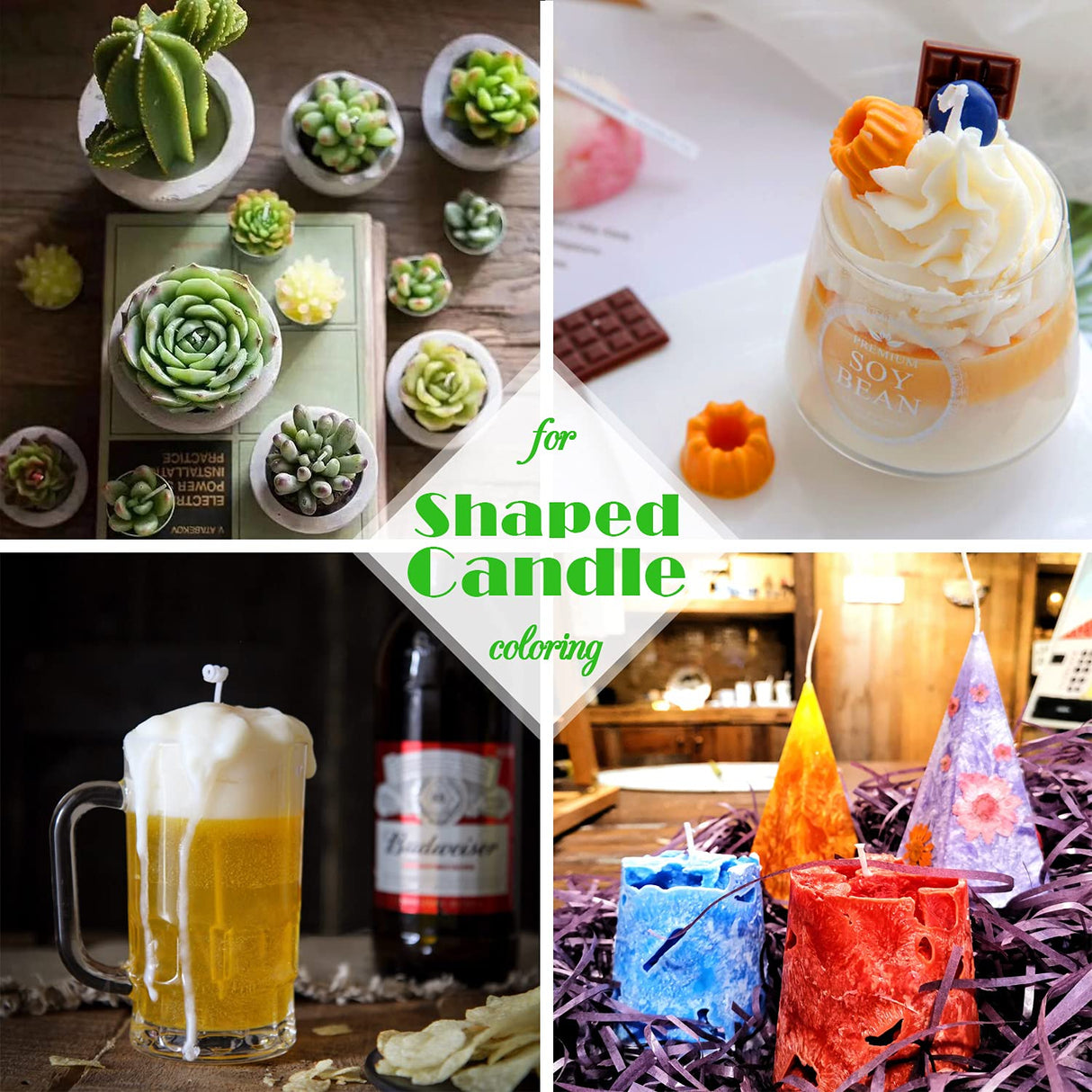 Candle Dye - 20 Color Liquid Wax Dye for DIY Making, High Concentration Color for Soy, Gel, Paraffin Wax - 10ml Each Limino